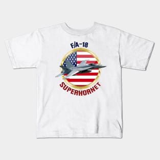 F/A-18 SuperHornet USA Kids T-Shirt